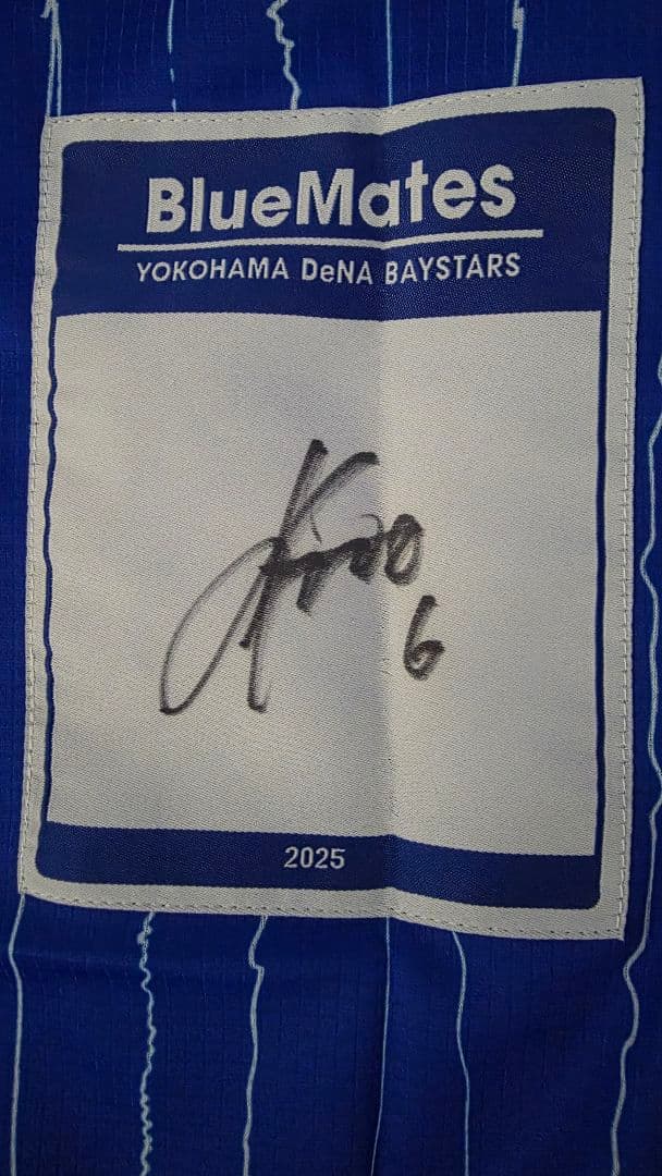 森敬斗BlueMates直筆サイン入りユニ　Lサイズ