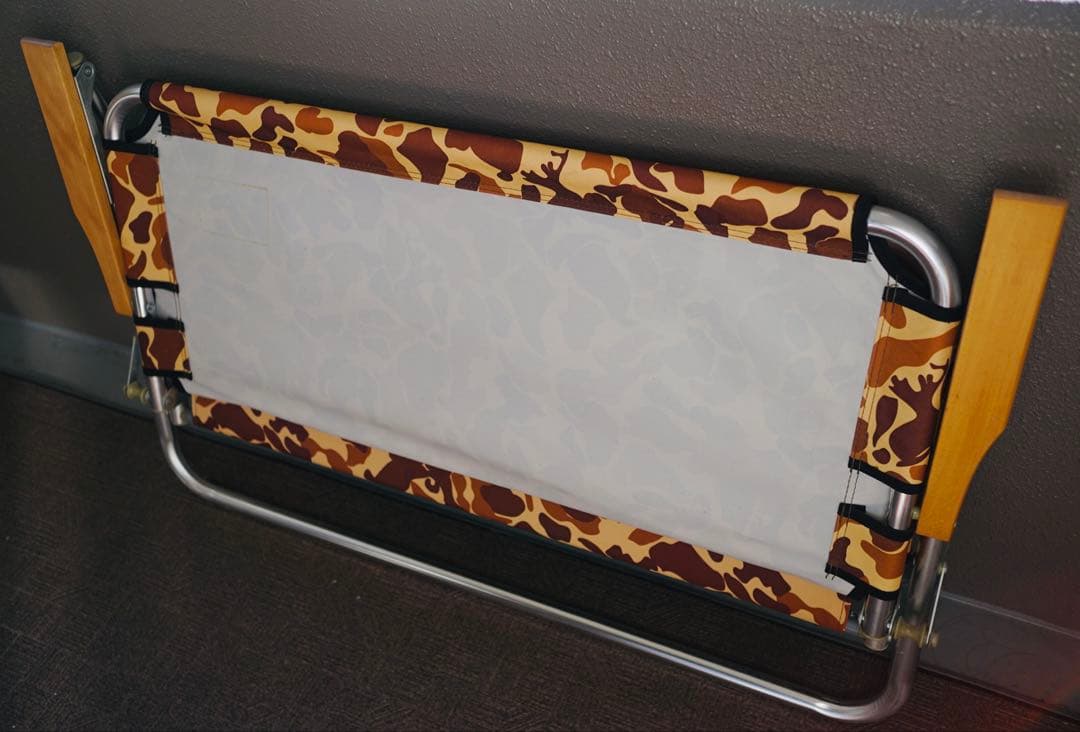 極美品✨キャプテンスタッグ　カモフラ柄　二人掛けアウトドアチェア・ベンチ