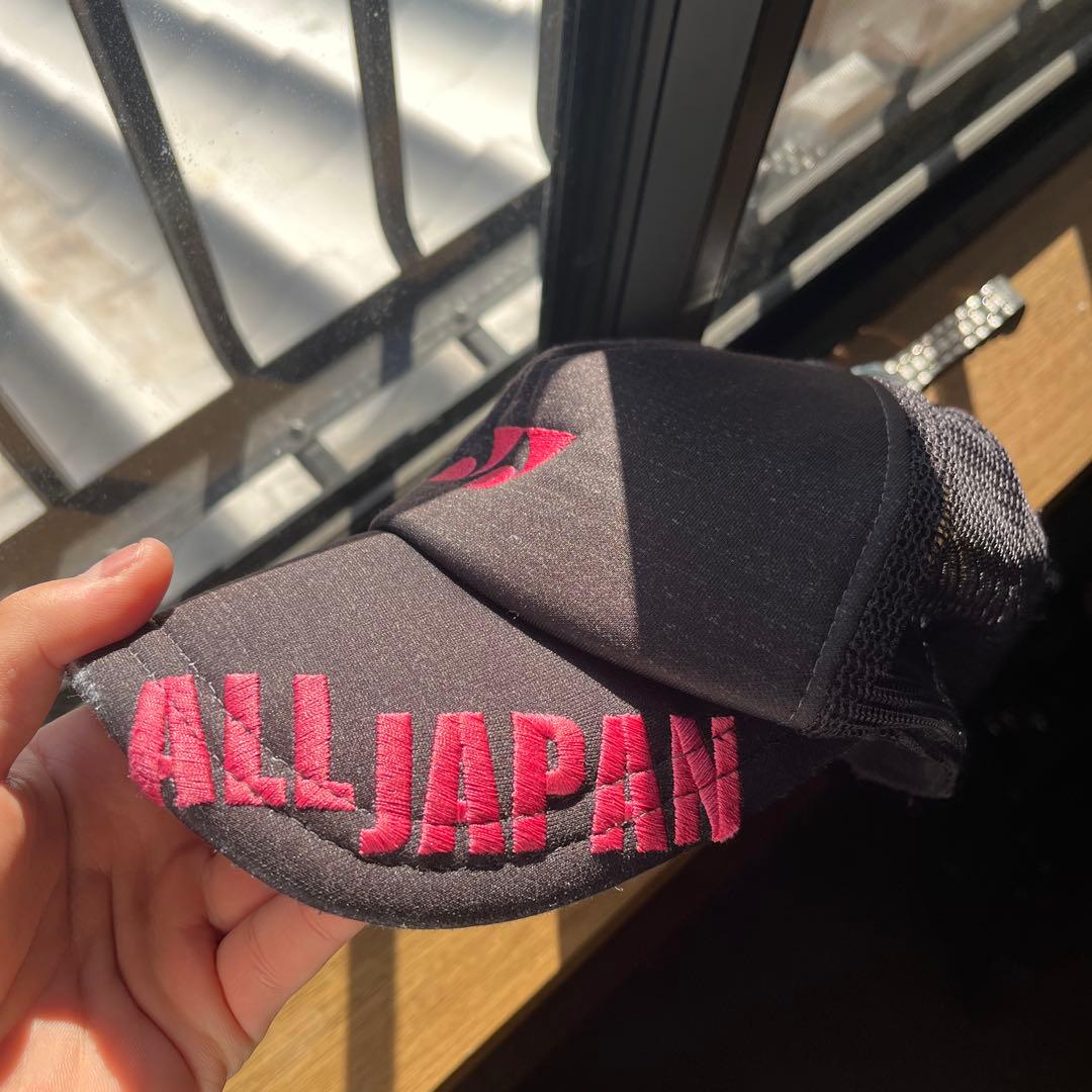 限定YONEX デニム ブラックピンク キャップ ALL JAPANインターハイ