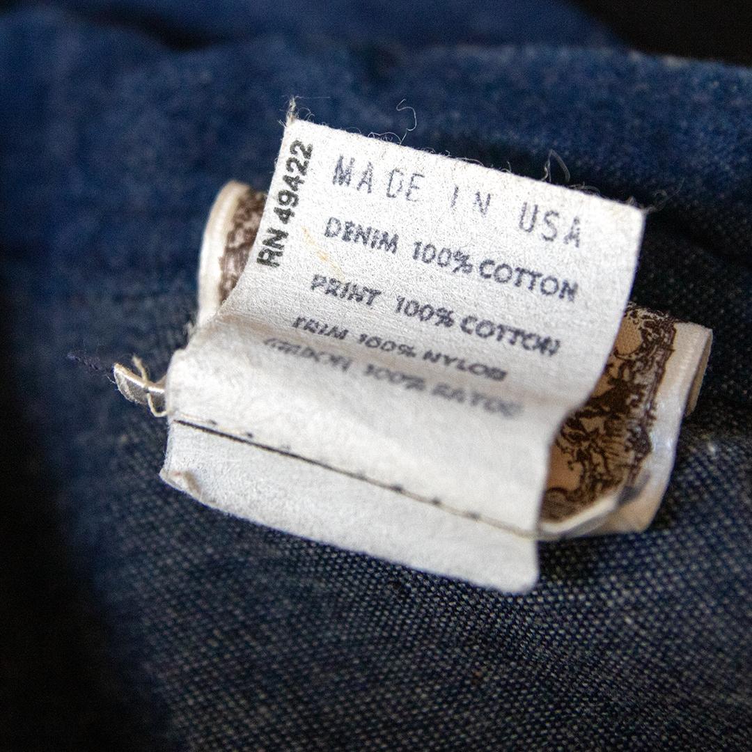 【GUNNE SAX】　デニム×小花柄 ワンピース 70s