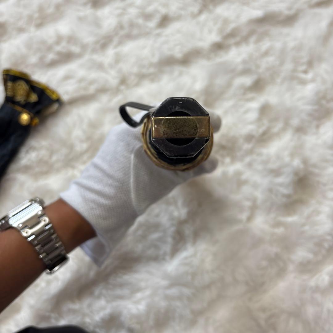 GIANNI VERSACH ヴェルサーチ ゴールド×ブラック豹柄 折りたたみ傘