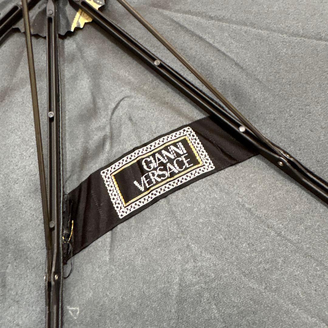 GIANNI VERSACH ヴェルサーチ ゴールド×ブラック豹柄 折りたたみ傘