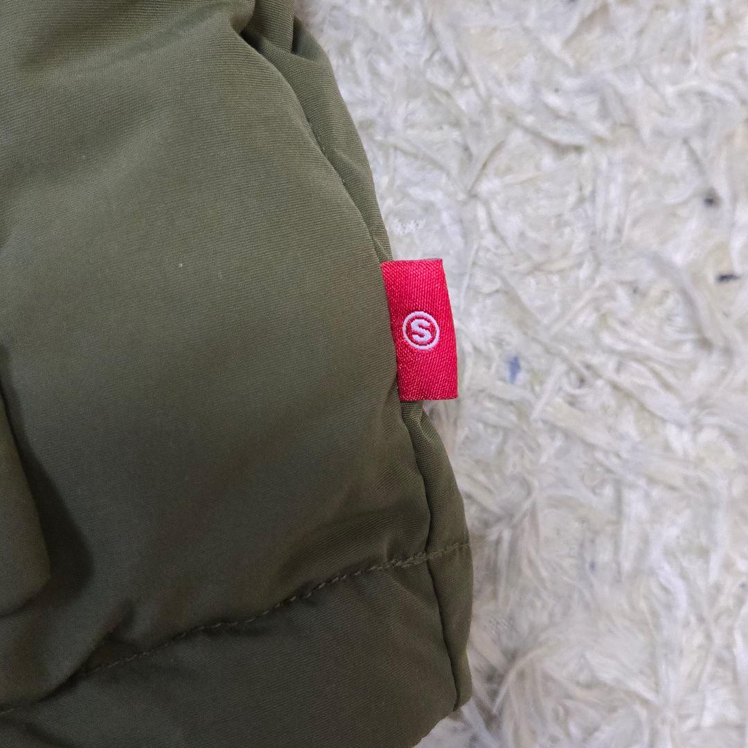 STUSSY/ステューシー 黒タグ 胸パッチ 裏アニマル柄 ダウン ベスト M