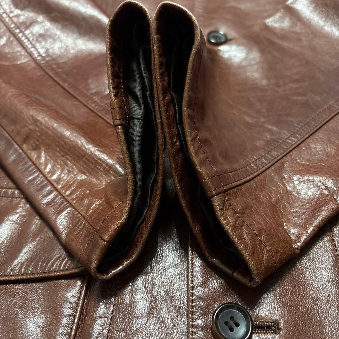 FULL COUNT レザージャケット　サイズ38 ブラウン