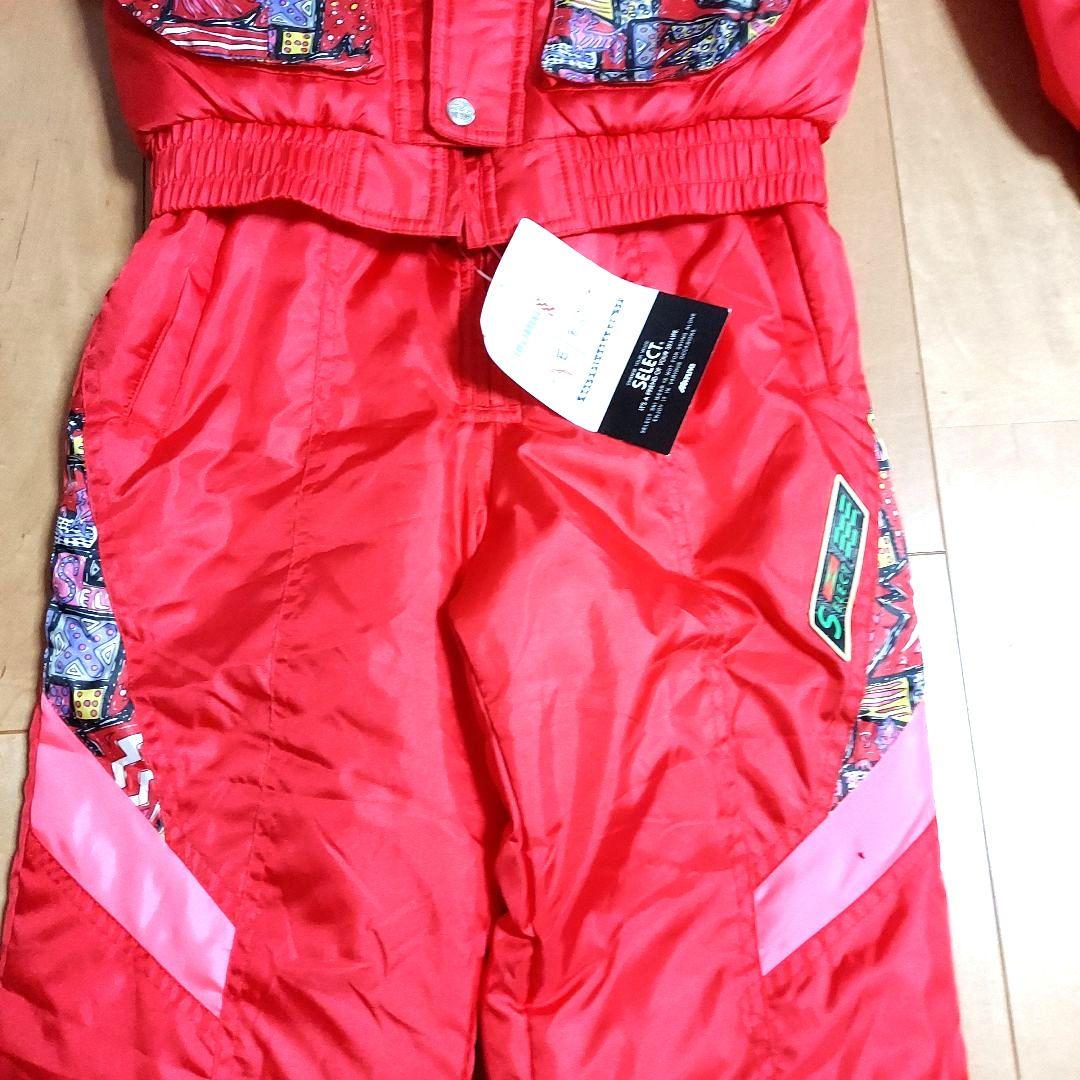 新品タグ付　ミズノ　スキーウェア　140 キッズ　赤　mizuno　ジュニア