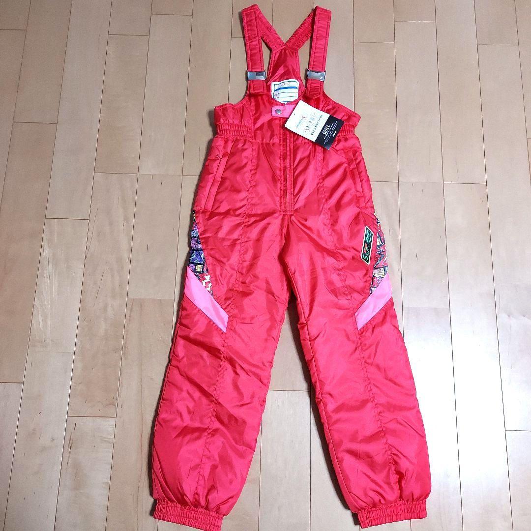 新品タグ付　ミズノ　スキーウェア　140 キッズ　赤　mizuno　ジュニア