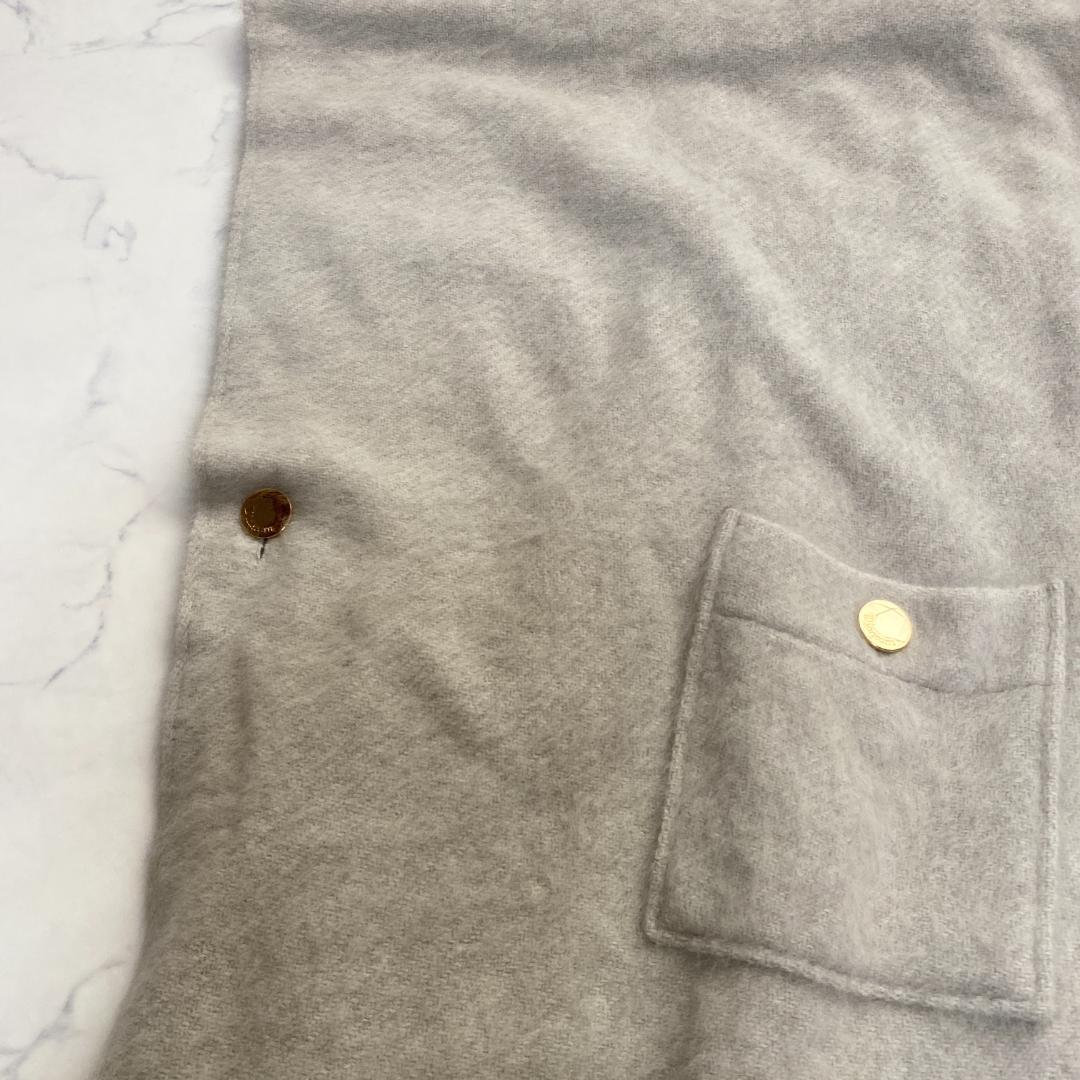 美品✨ダイアグラム グレースコンチネンタル ウール ポンチョ 金ボタン