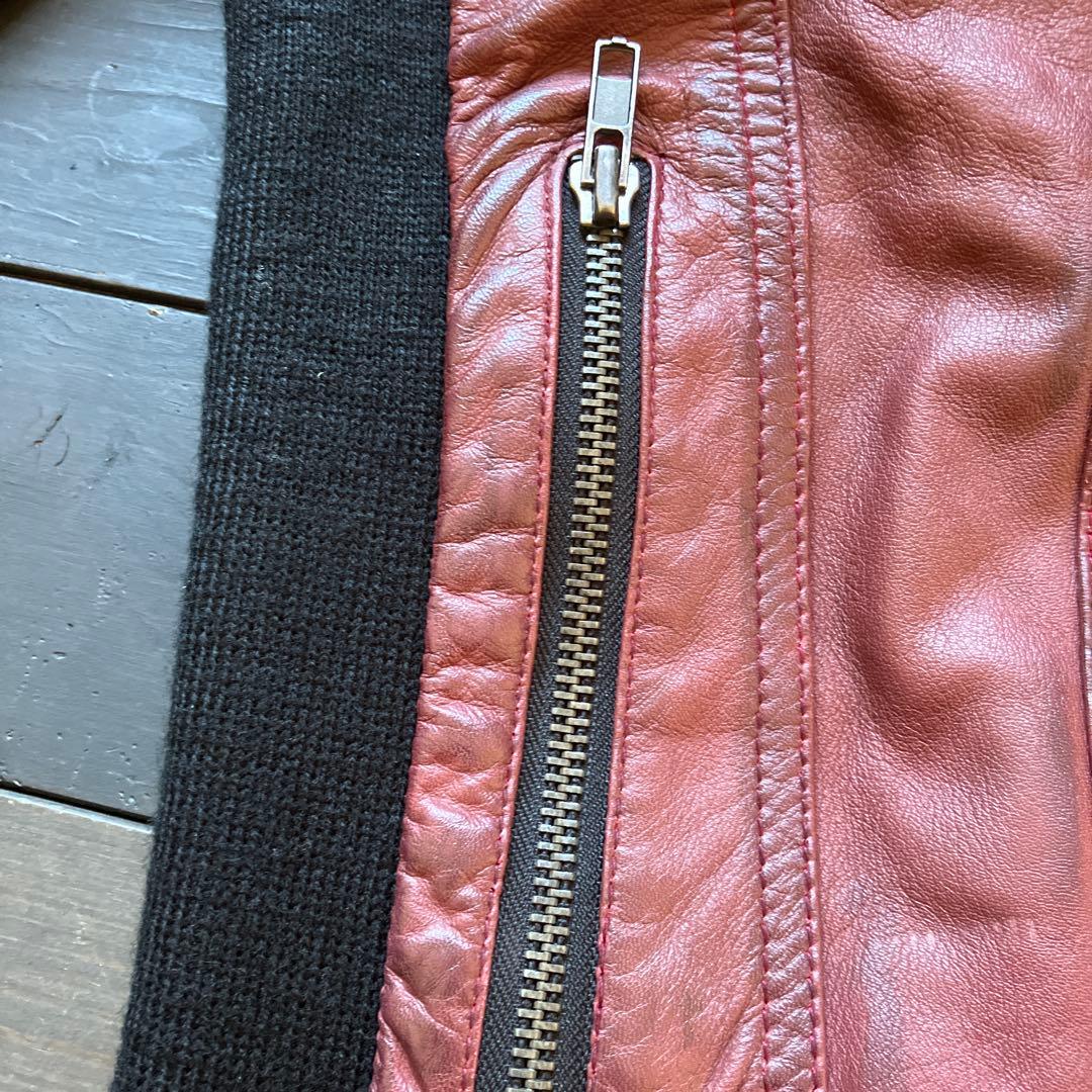 最終セール開催　MURDER LICENSE レイヤーレザージャケット 羊革46