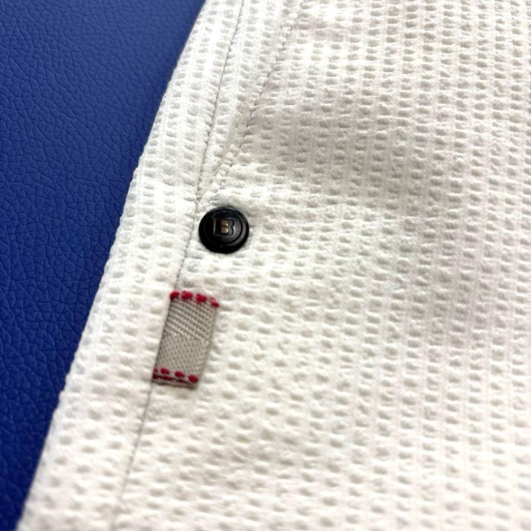 ブリーフィングゴルフ　ハーフパンツ　シアサッカー　ホワイト系　M