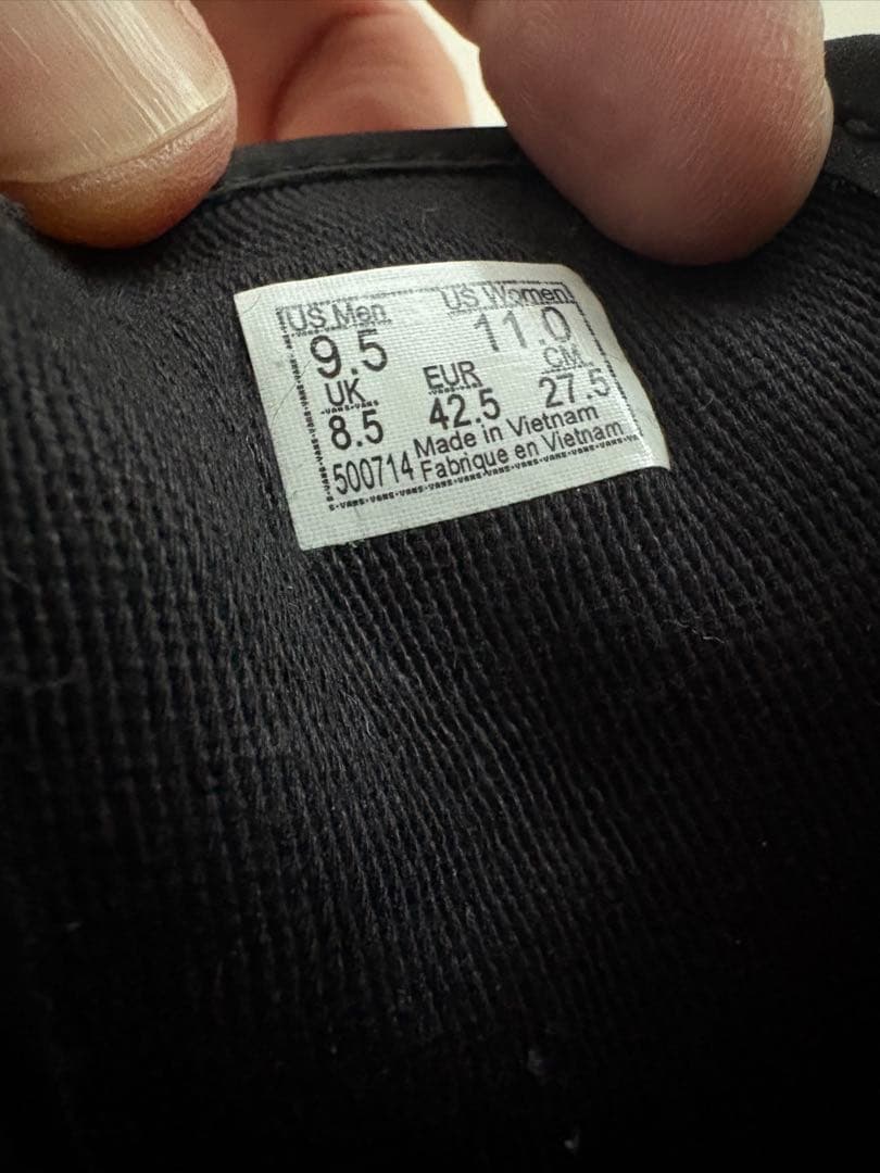 ホワイトマウンテニアリング×Vans ブラック スニーカー