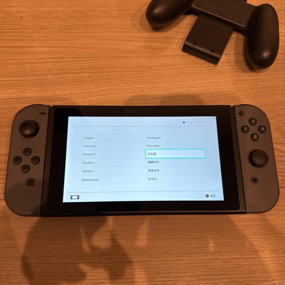 Nintendo Switch 本体 グレー ドック付き　SDカード付き