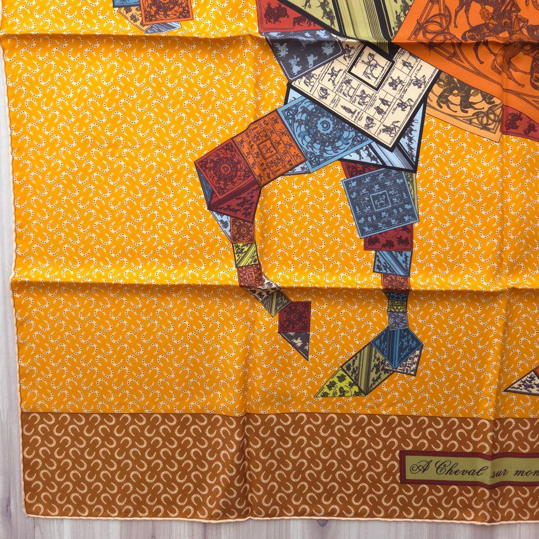HERMES カレ90 A Cheval sur mon Carre スカーフ