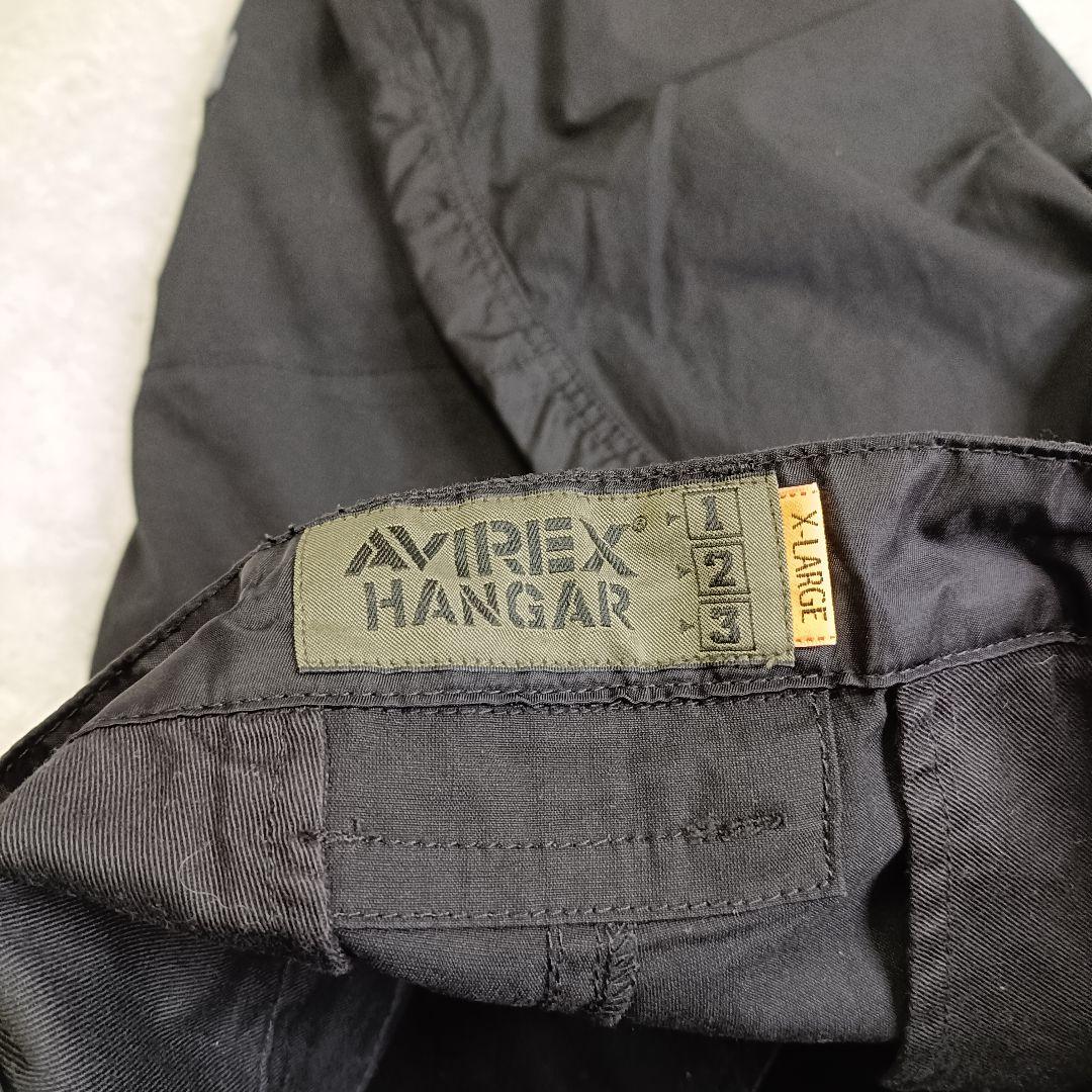 AVIREX ヘリパンツ ミリタリー カーゴパンツ 黒 XL コンビネーション