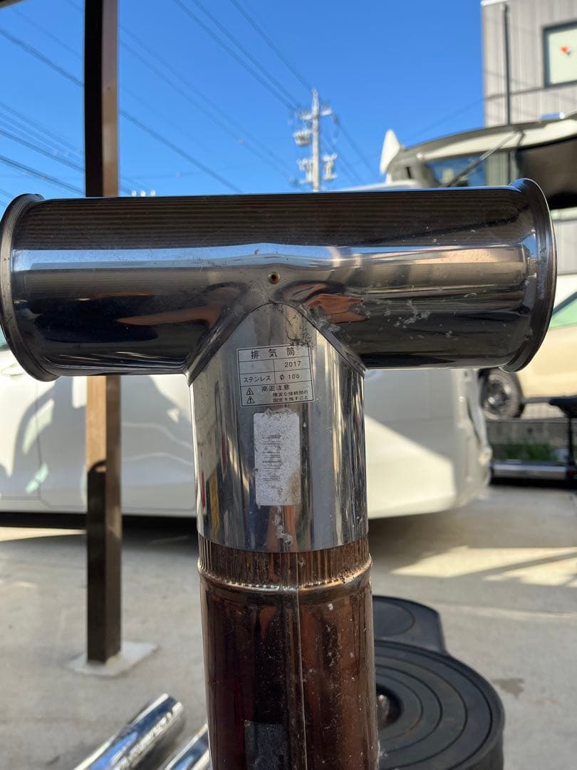 ホンマ黒耐熱 窓付時計型薪ストーブ