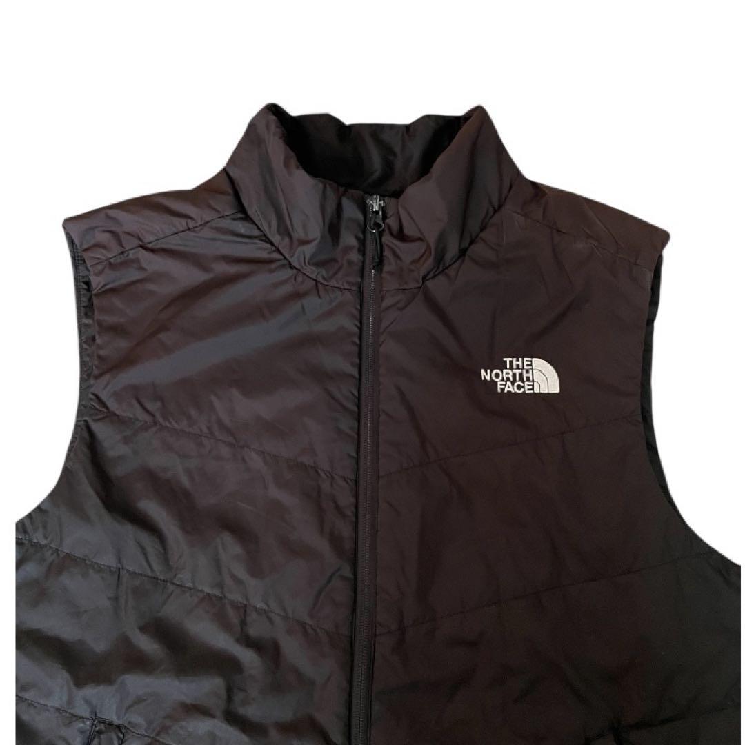 THE NORTH FACE中綿ベストブラックLメンズ 軽量 保温アウトドア古着