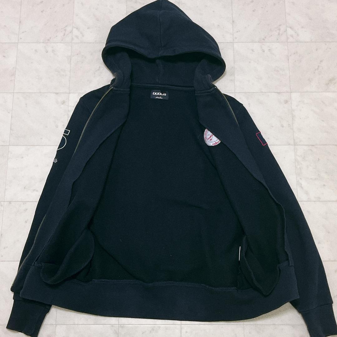 DOCUS DESIGN ジップアップ パーカー ワッペン ゴルフ