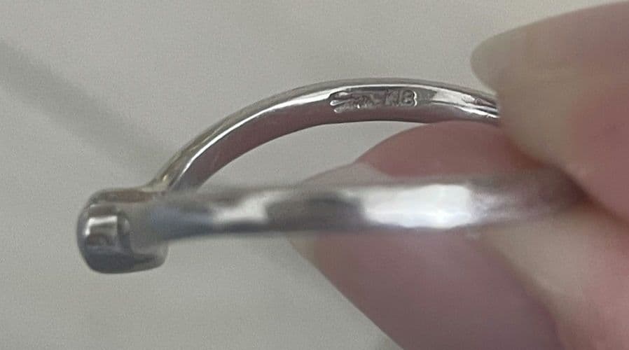 スタージュエリー K18WG ダイヤ 2連リング