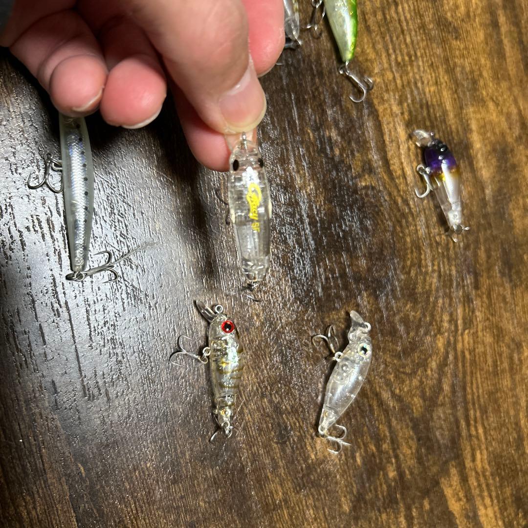 メバルミノー7本セット　リッジ　ガンシップ　シラスミノーなどケース付き