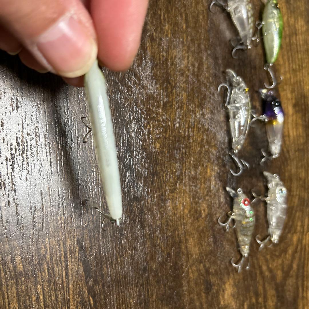 メバルミノー7本セット　リッジ　ガンシップ　シラスミノーなどケース付き