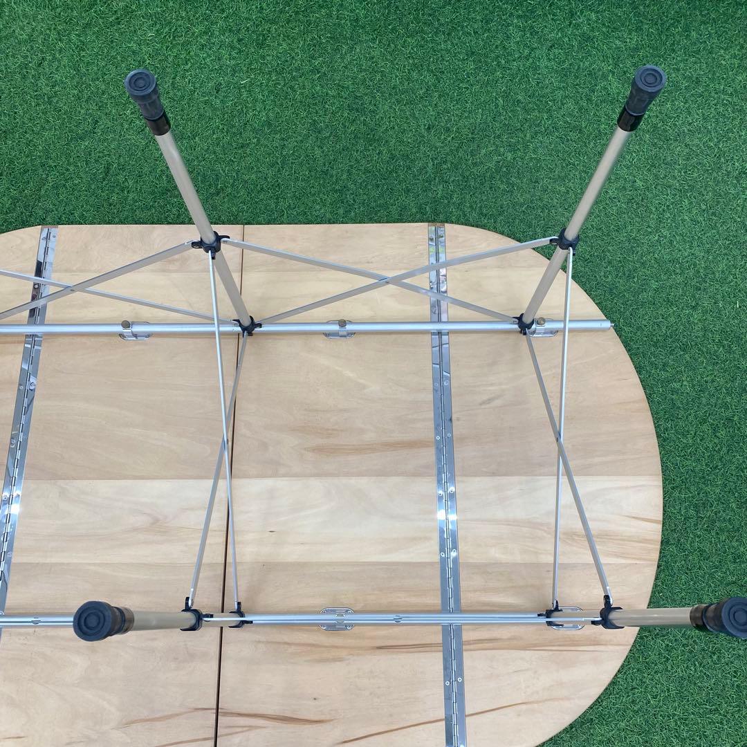 廃盤  peak キッチンテーブル 折りたたみ 円形 ケース付