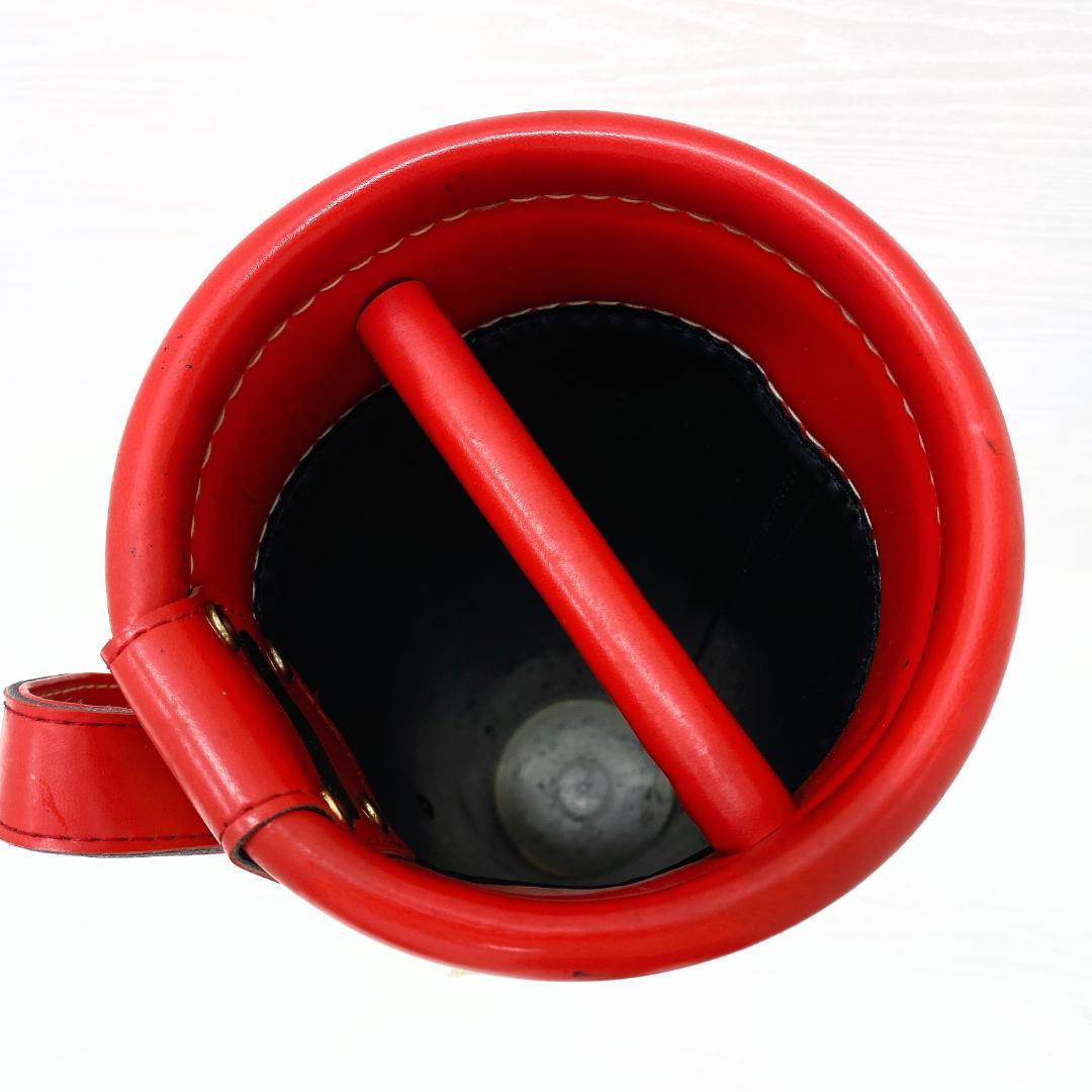 【希少‼】 BALENCIAGA レッド 本革 キャディバッグ ゴルフバッグ