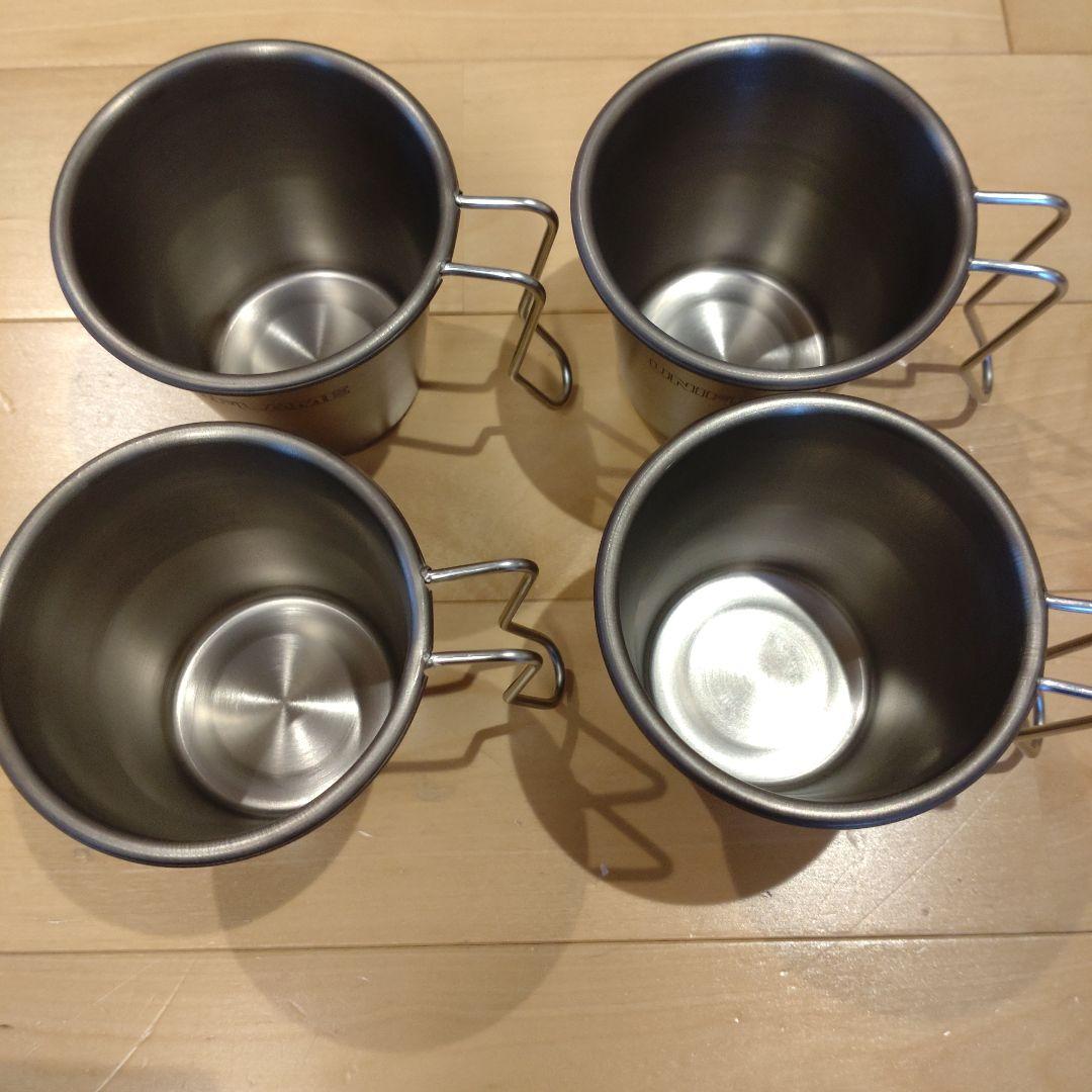 ユニフレーム　チタンスタッキングマグ350　4個セット