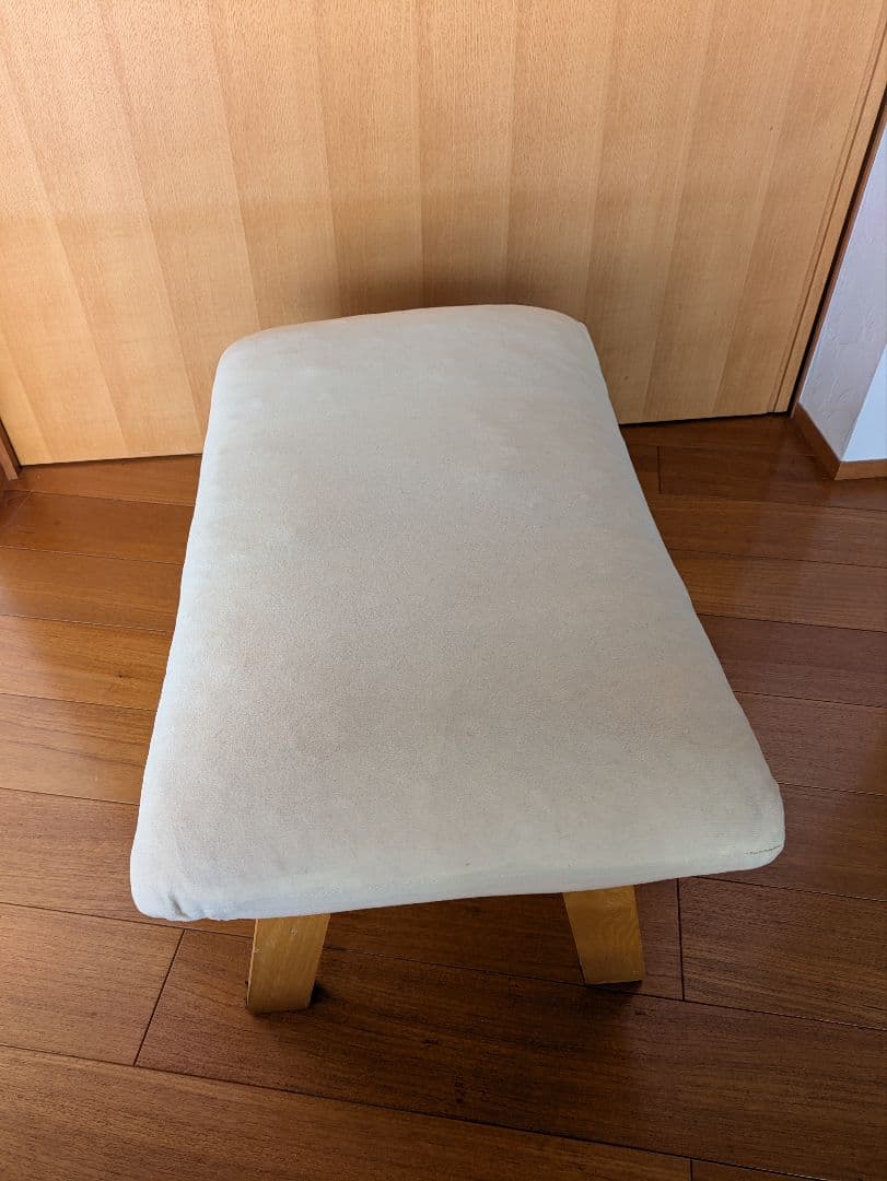 無印良品 MUJI ハイバック リクライニング ソファ用オットマン アイボリー