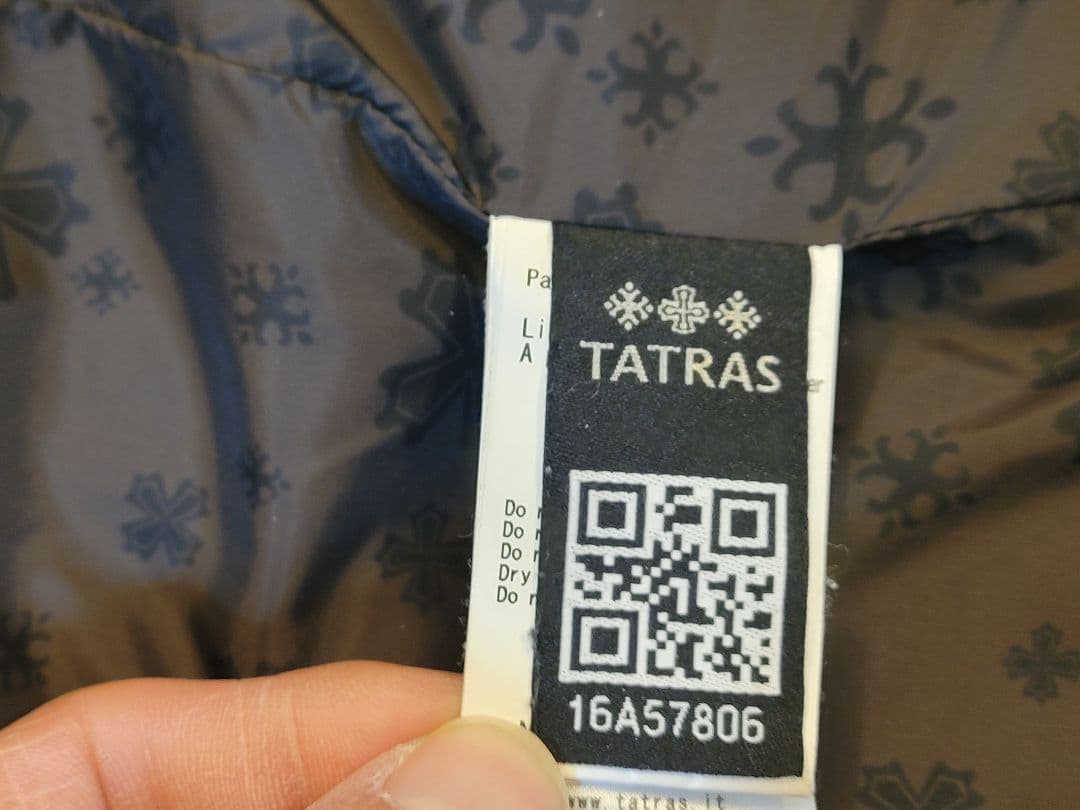 キャベツ太郎 TATRAS タトラス Rライン ダウンベスト グレー 01