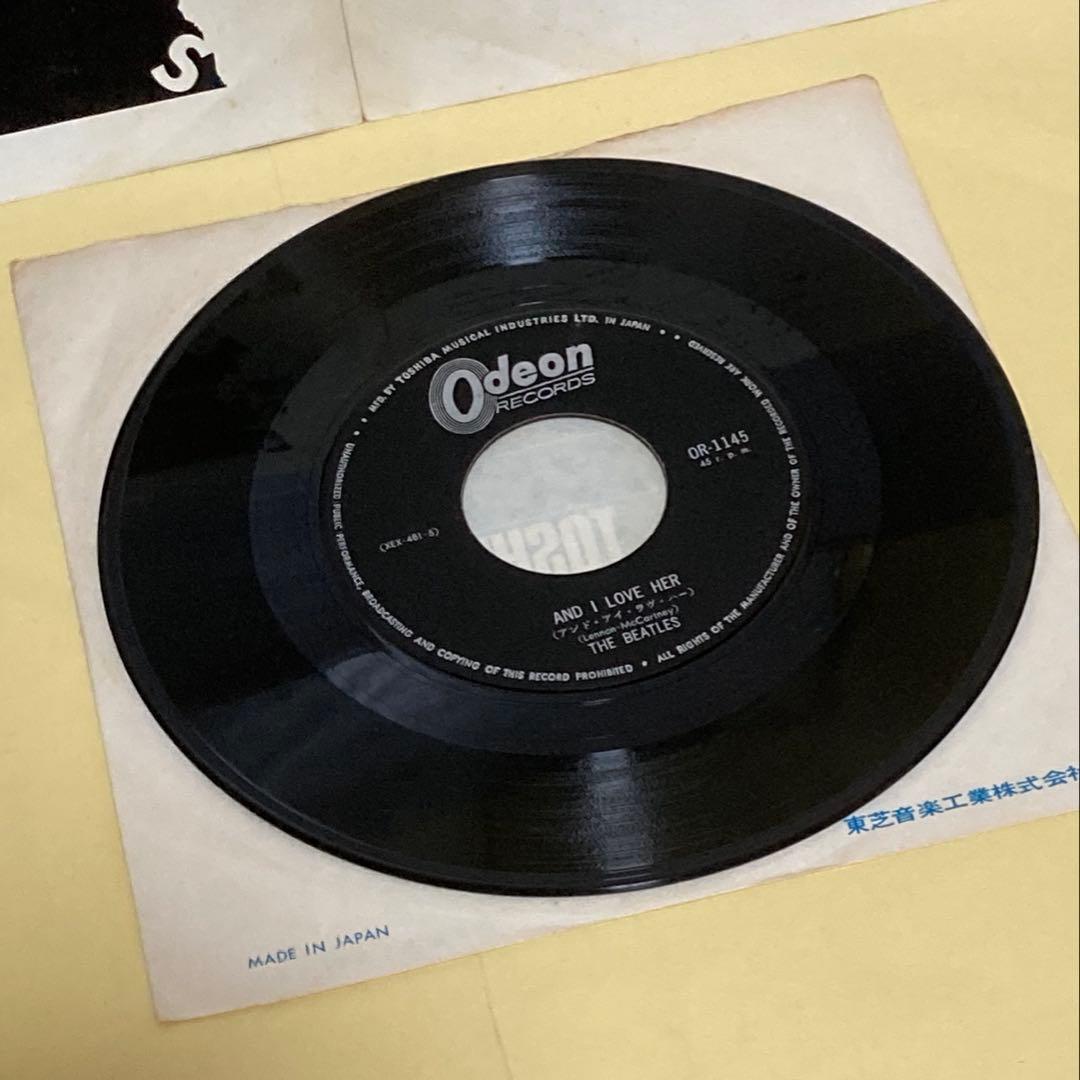 ◉希少 フチ有り 400円盤 ●キャント バイ ミー ラヴ●アンドアイラヴハー