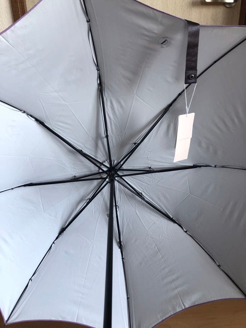 新品　ジルスチュアート　晴雨兼用傘　日傘　折りたたみ　ラベンダー　紫　チェック