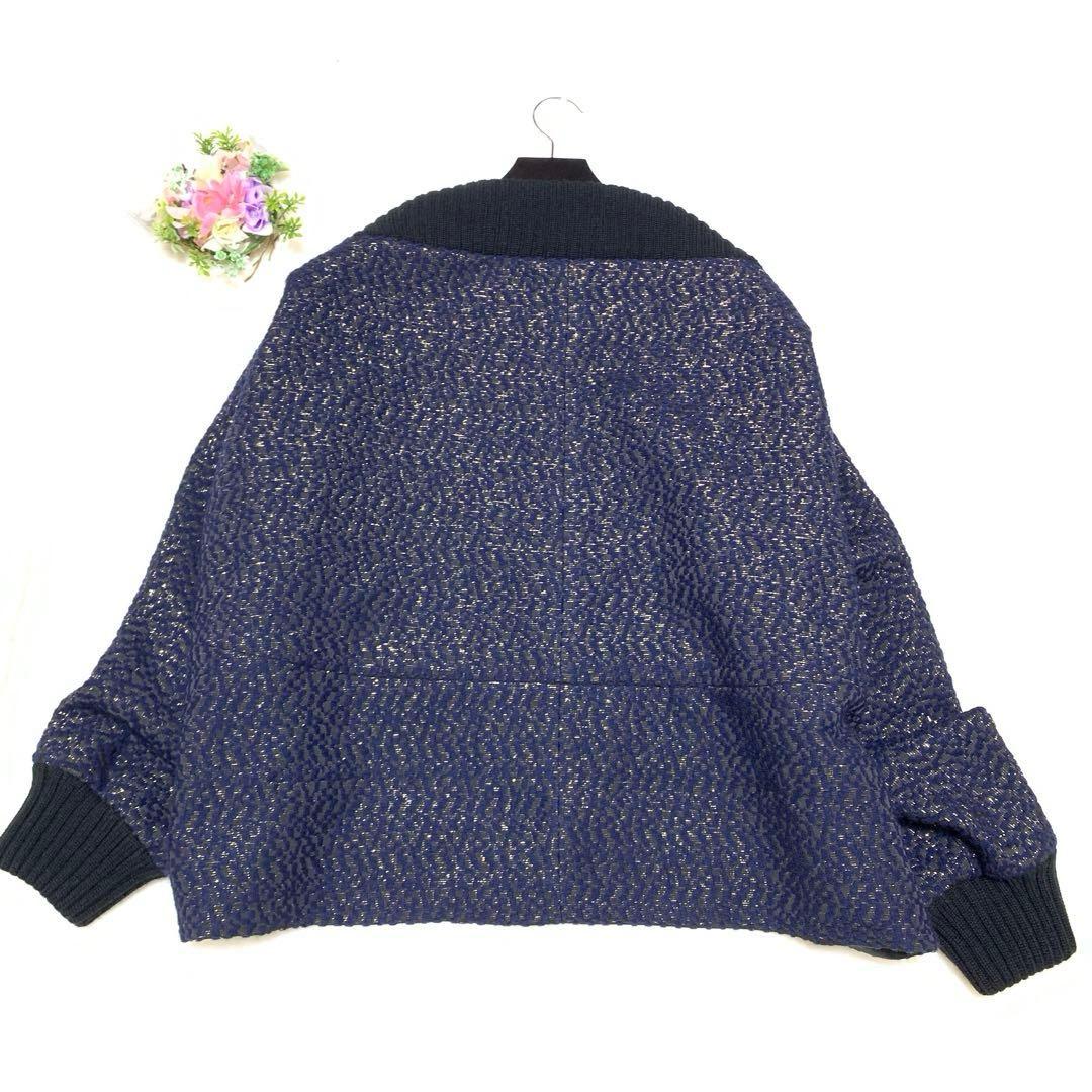 ★新品　マックスマーラ★2way上下❤︎ケープジャケット　ジャガード✨ラメ　2XL