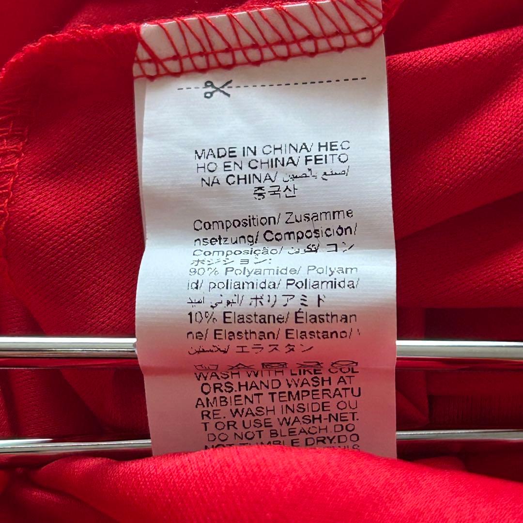 社交ダンスドレス ラテンダンス 衣装 レッド 赤 ゴールド ビジューレース装飾