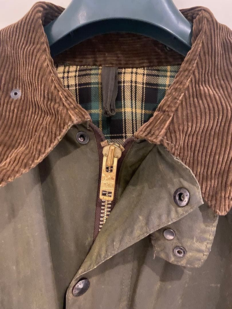 【希少】BARBOUR Bedale 2ワラント 4ポケットc42 YKKジップ