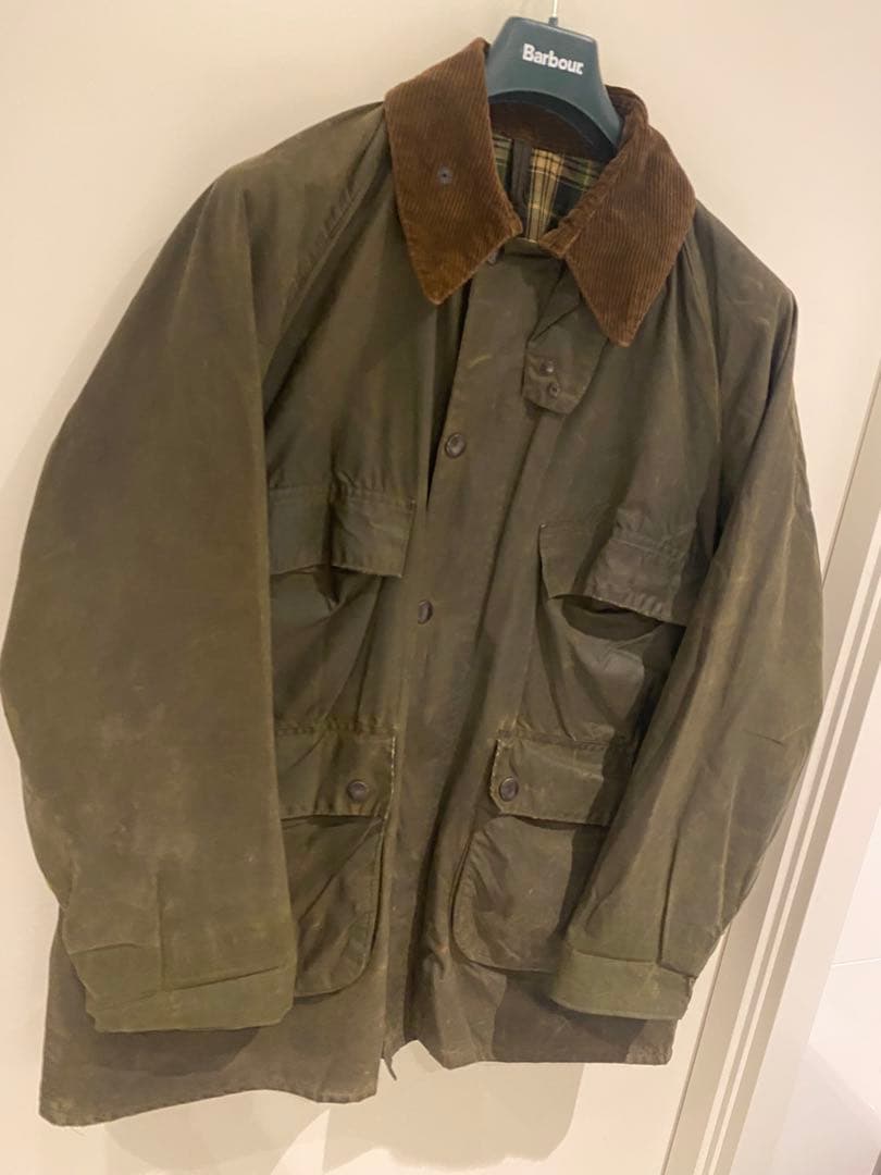【希少】BARBOUR Bedale 2ワラント 4ポケットc42 YKKジップ