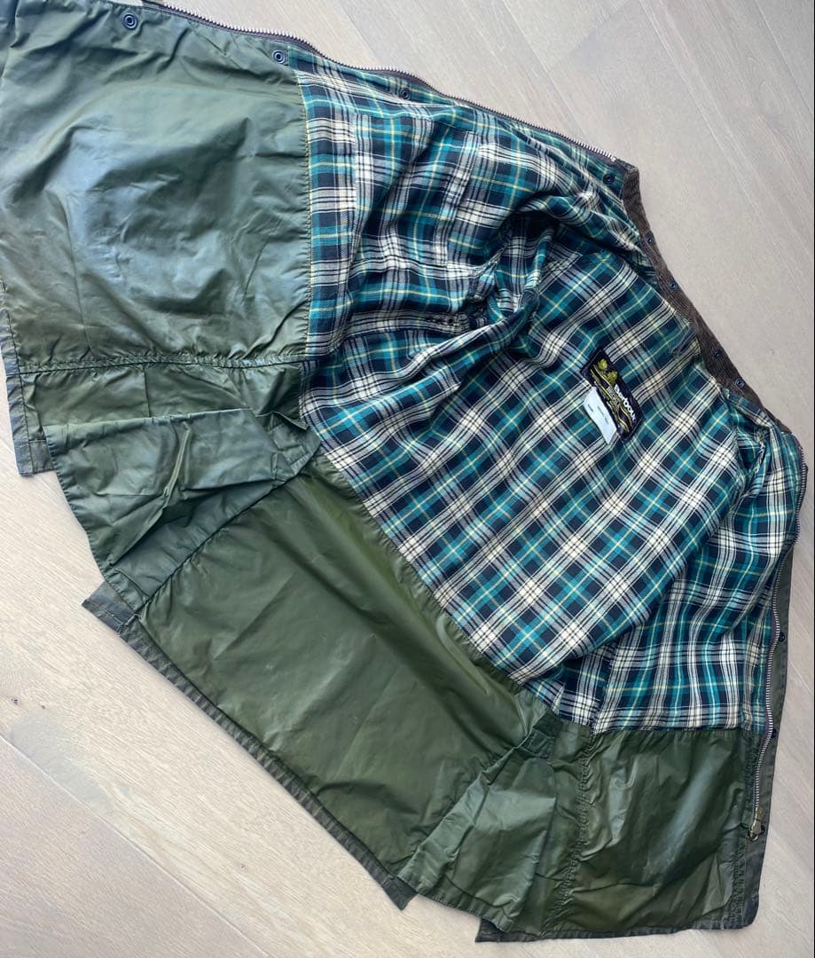 【希少】BARBOUR Bedale 2ワラント 4ポケットc42 YKKジップ