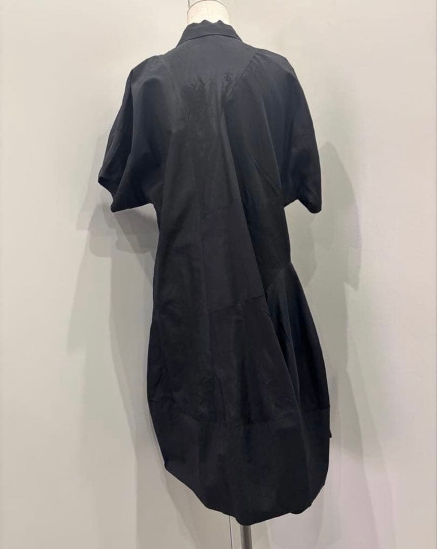 COMME des GARÇONS ブラック 半袖シャツワンピース M