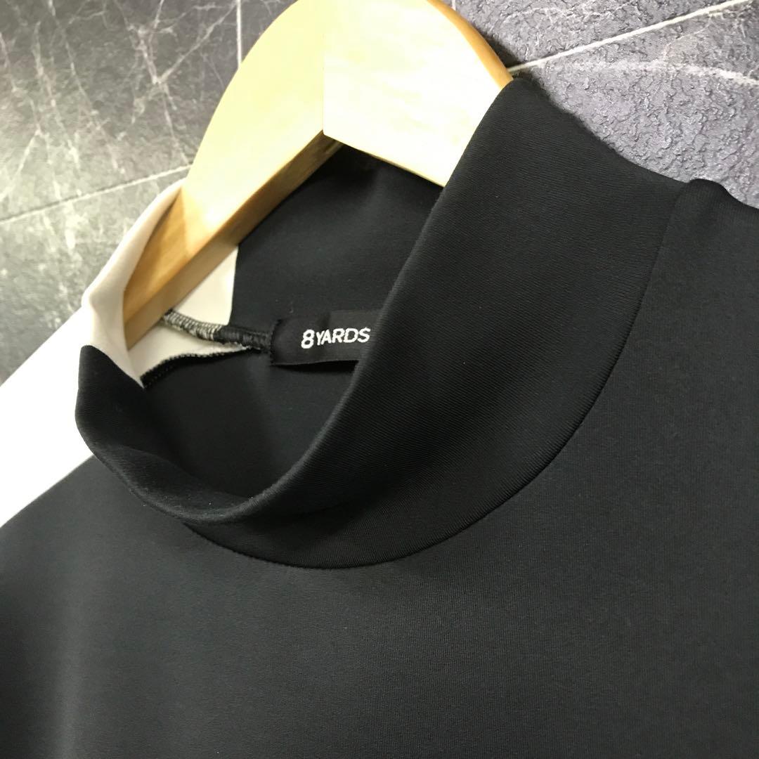 ハチヤーズ メンズ エンボス加工 モックネックシャツ《XL》