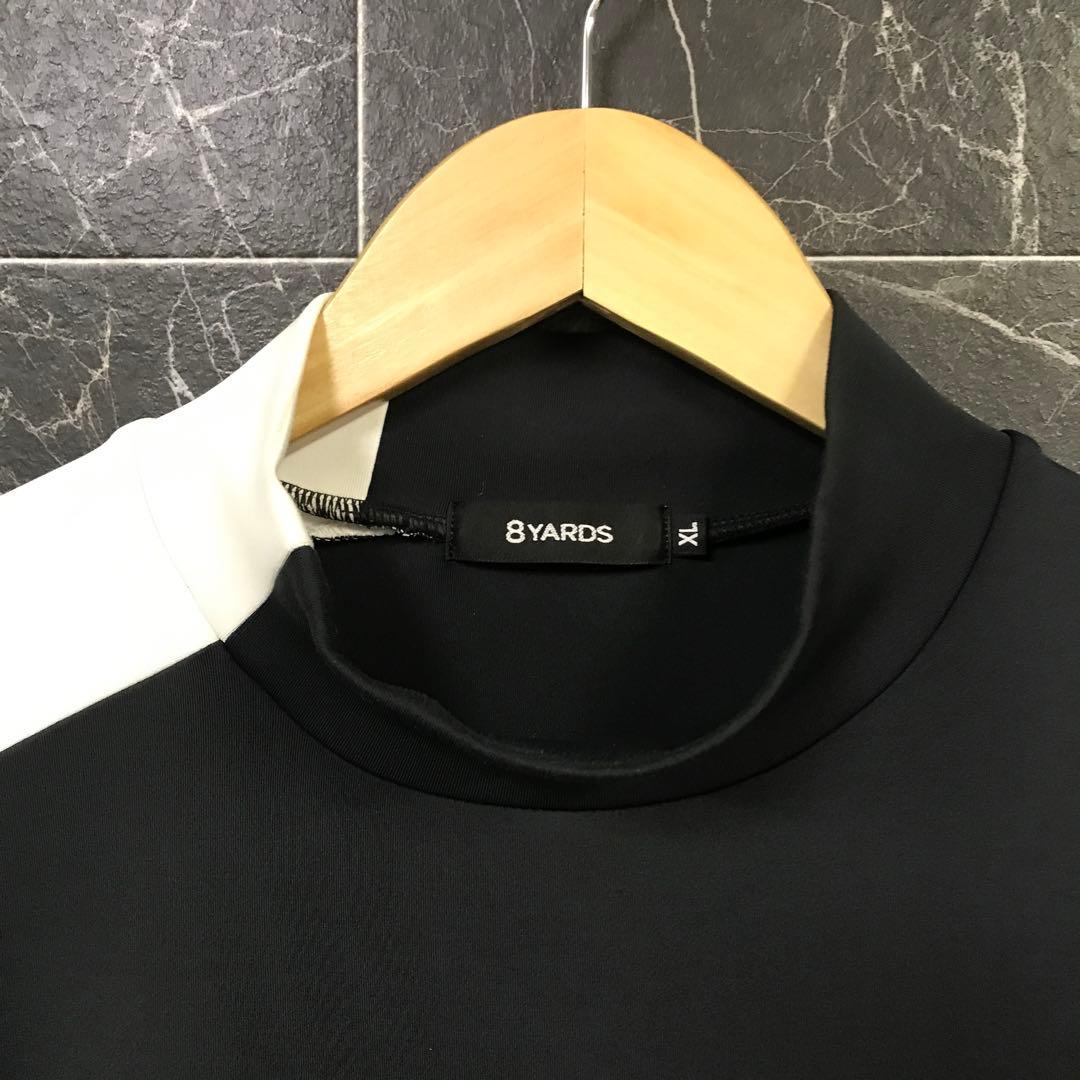 ハチヤーズ メンズ エンボス加工 モックネックシャツ《XL》