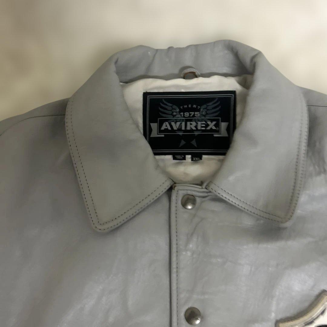 2XLサイズ AVIREX 75Anniversary オールレザースタジャン