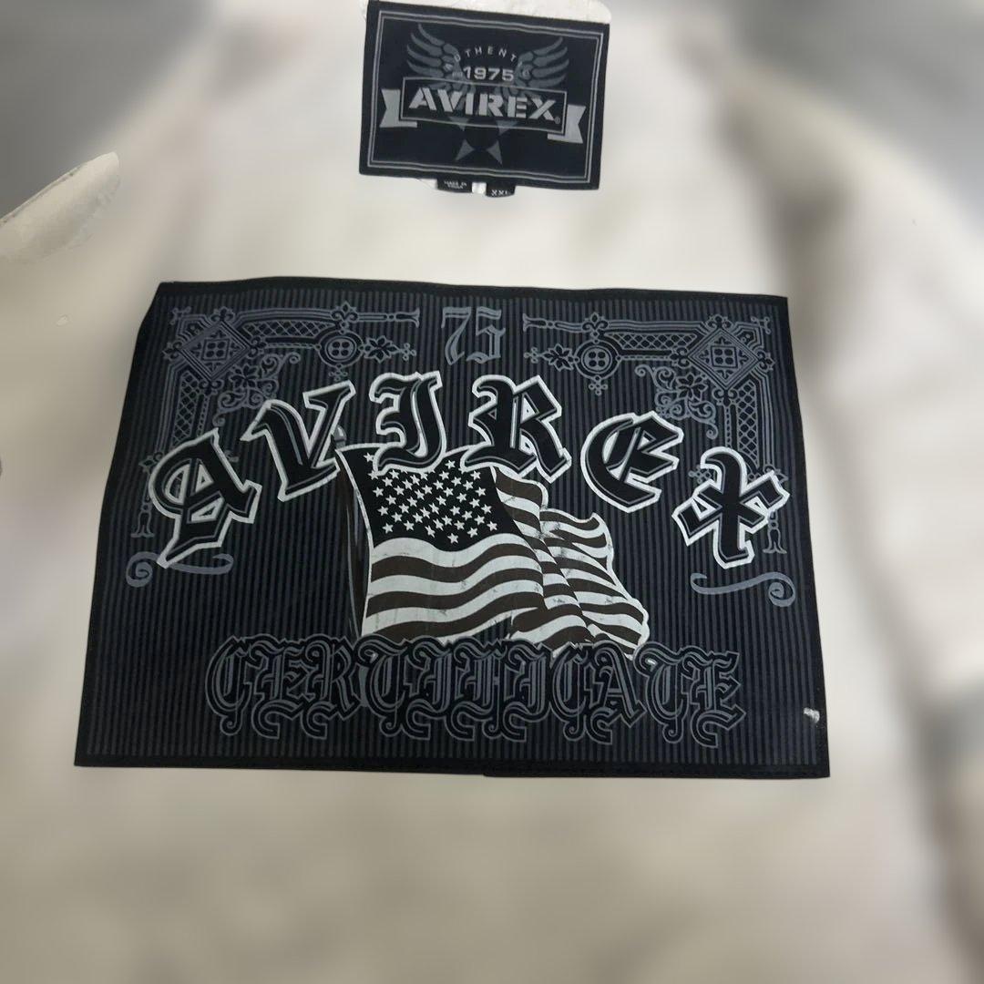 2XLサイズ AVIREX 75Anniversary オールレザースタジャン