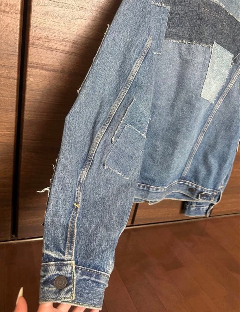 リーバイスプレミアム パッチワークデニムジャケット L BIG E