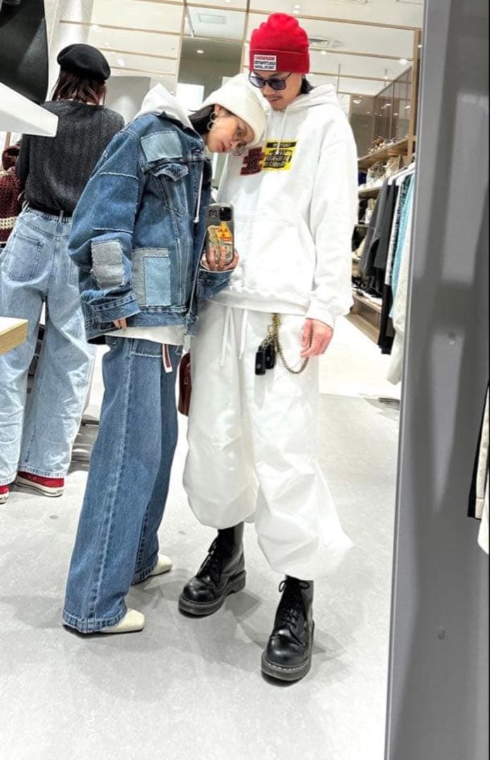 リーバイスプレミアム パッチワークデニムジャケット L BIG E