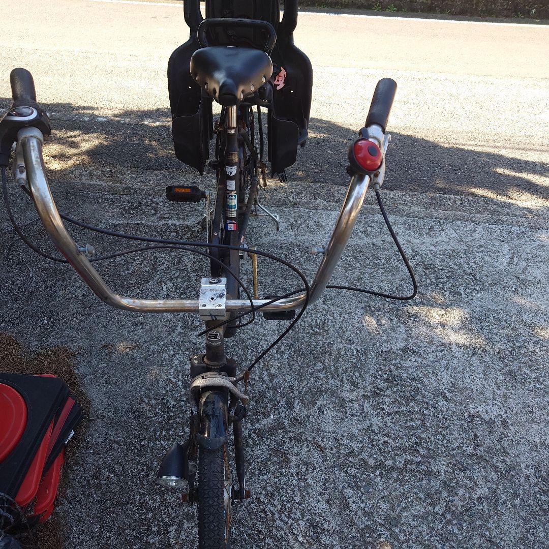 【引取限定】20インチシティサイクル チャイルドシート付き