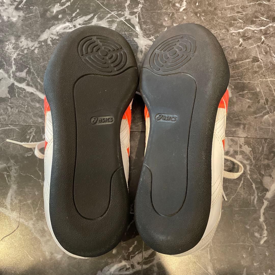 アシックス投擲用シューズ ホワイト/オレンジ 26㎝