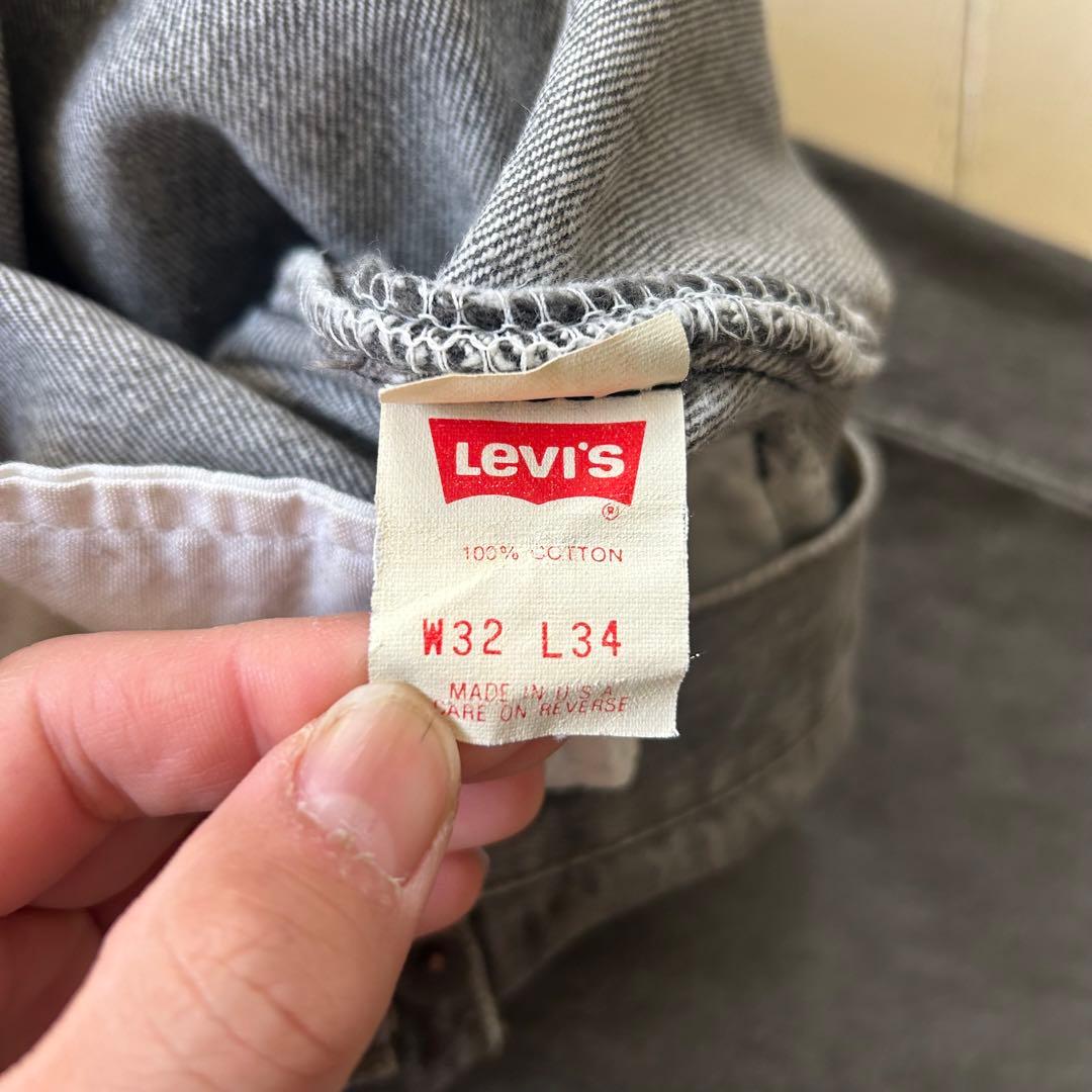 希少 Levi’s 501 先染めブラックデニム USA製 92年製 W32