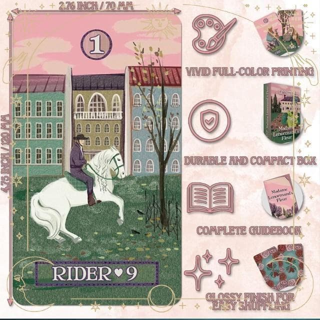 超レア✨アメリカインディーズデッキ✨愛と人生のための知恵 淑女のルノルマンカード