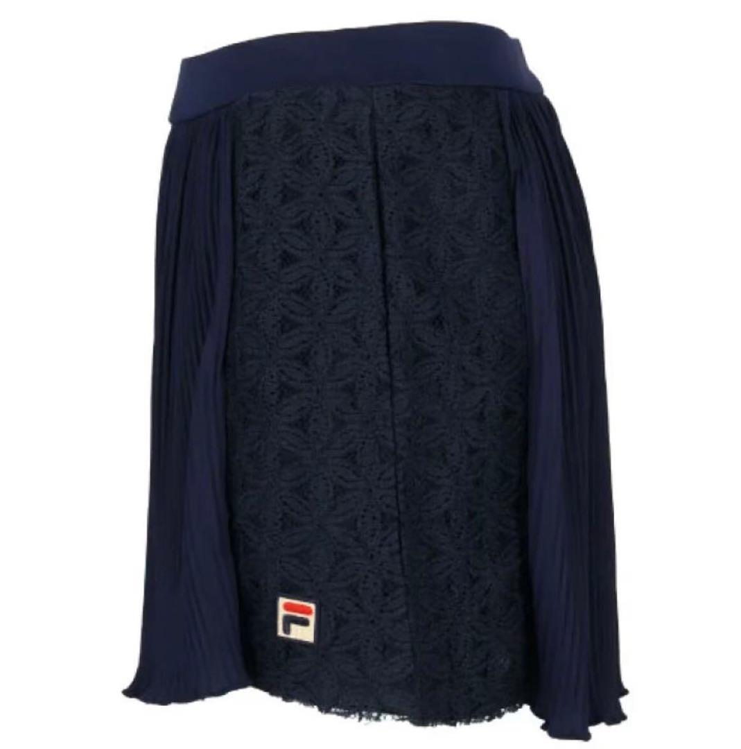 新品未使用 FILA フィラ ネイビー レース有り　スカート スコート Lサイズ