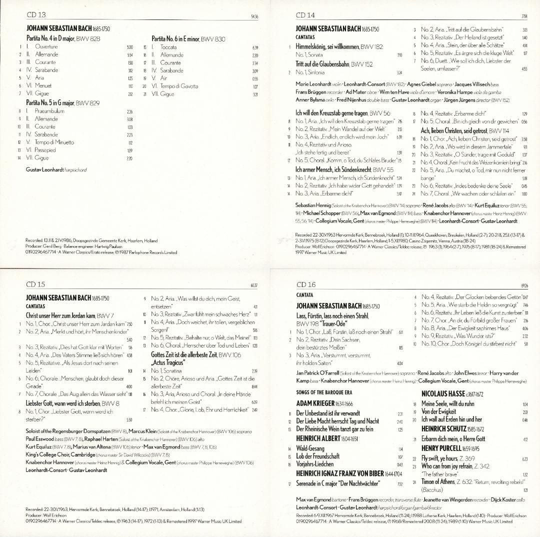 ニュー・グスタフ・レオンハルト・エディション 35枚組