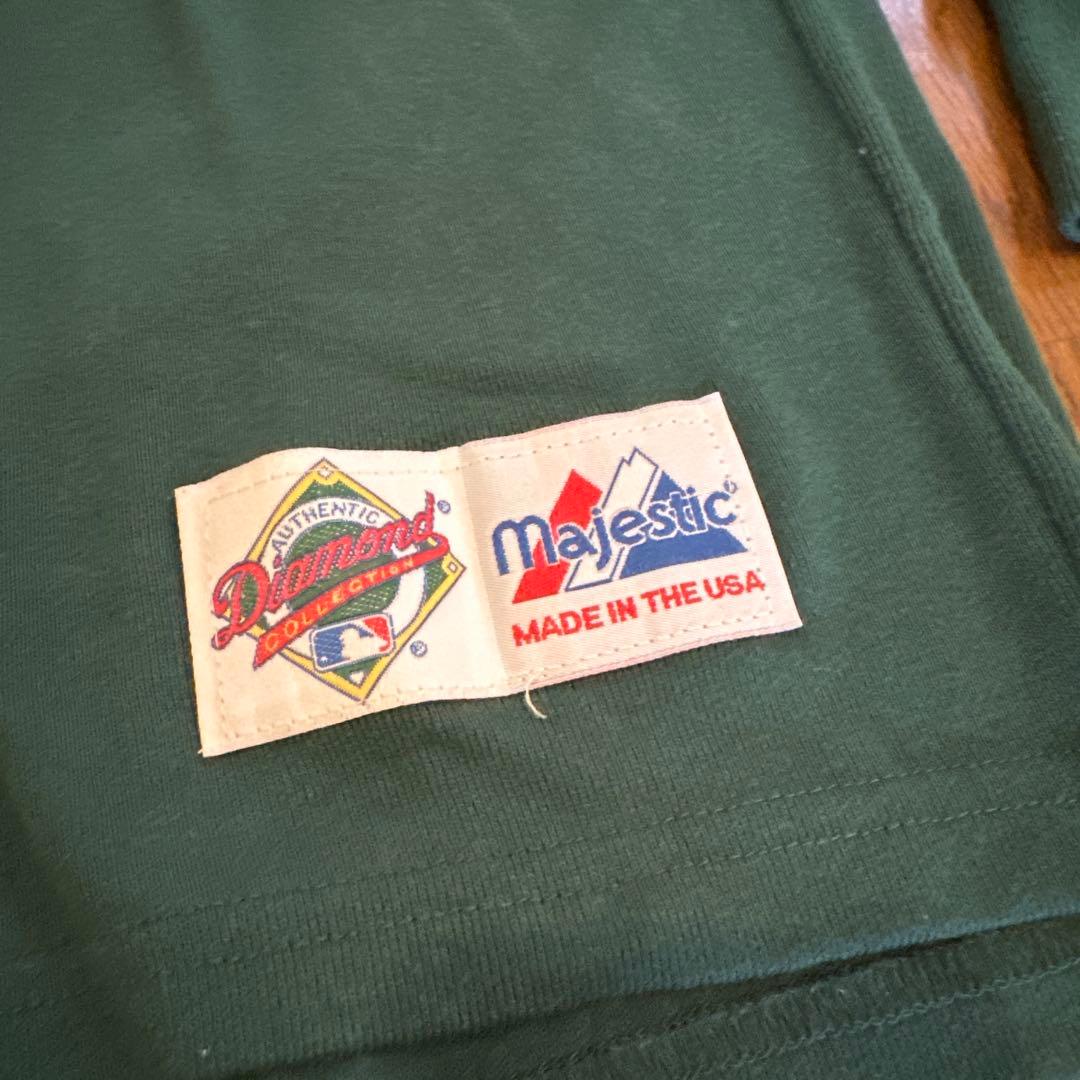 USA製90s Majesticオークランド・アスレチックス 長袖アンダーシャツ