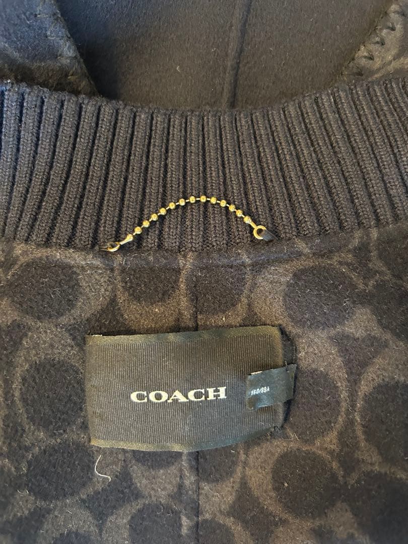 『美品』COACH コーチ　カシミヤか混ダブルフェイス　 ケープポンチョ コート